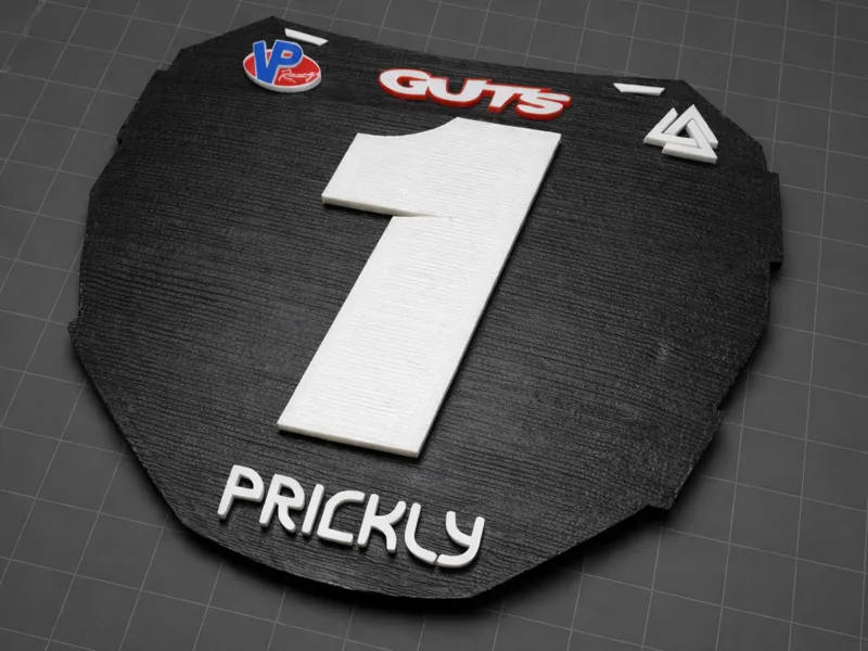number 1 odi plate decal