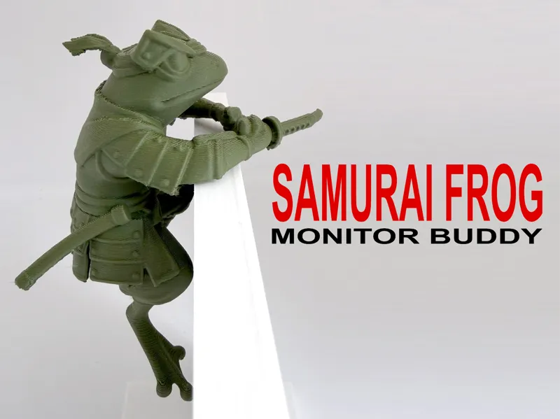 Samurai Warrior Frog Monitor Buddy