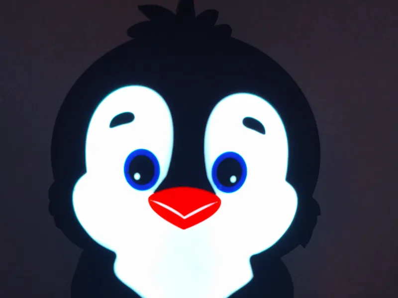 Cute Penguin Lamp