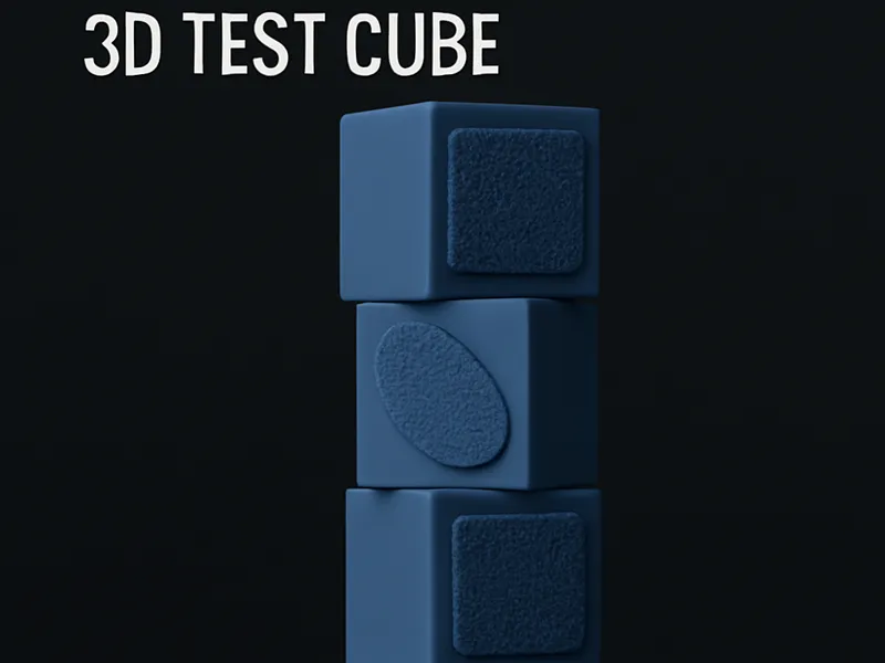 Soft Surface Cube — Fuzzy Skin Calibration Test