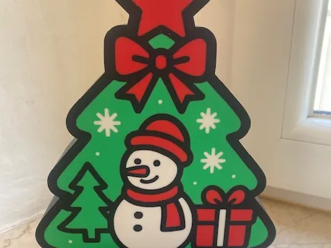 Lightbox Albero di Natale con Babbo Natale