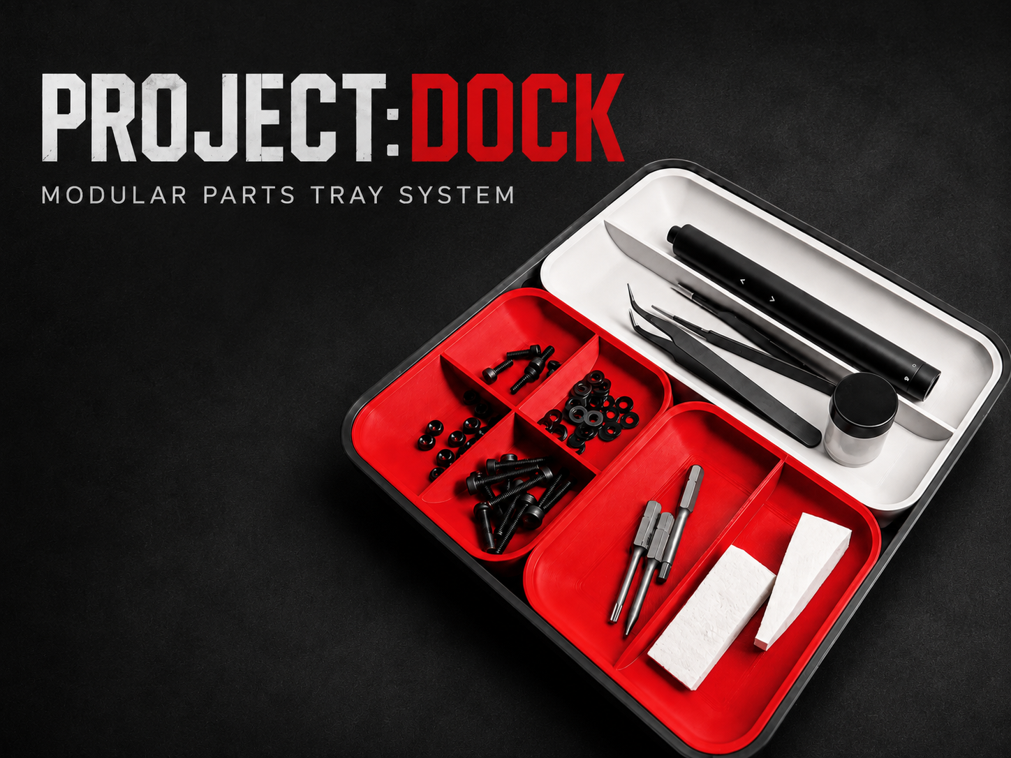 Project:Dock – Modular Stackable Parts Tray