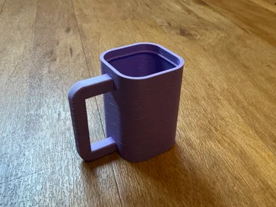 Fully Parameterizable Cup for Powders