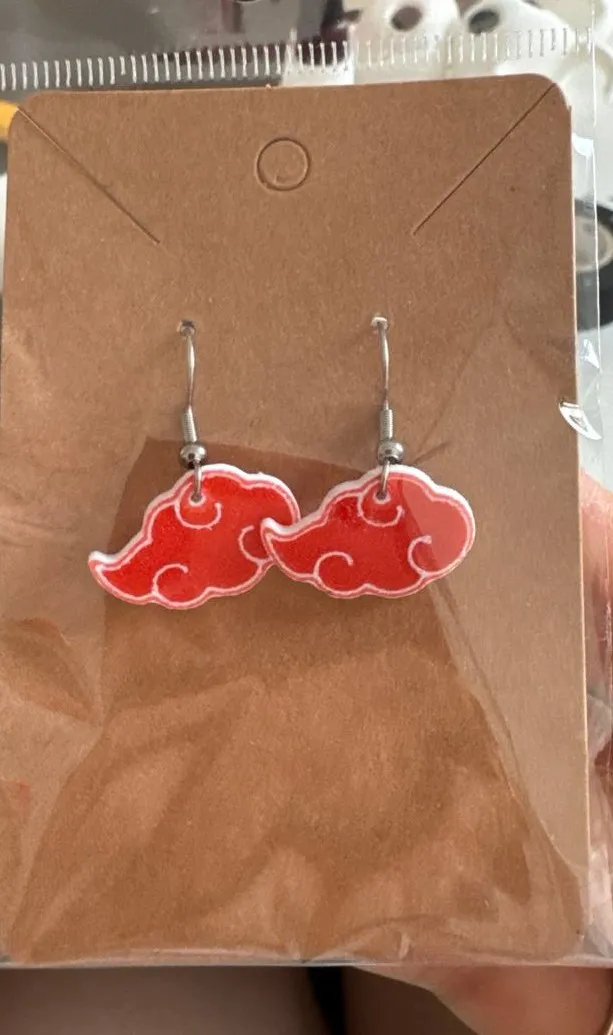 Orecchini Akatsuki Naruto view 2