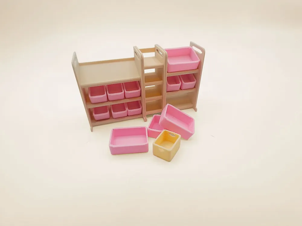 Modular Kids Toy Organizer System 1:12 1:18 1:6 - Free 3D Print Model ...