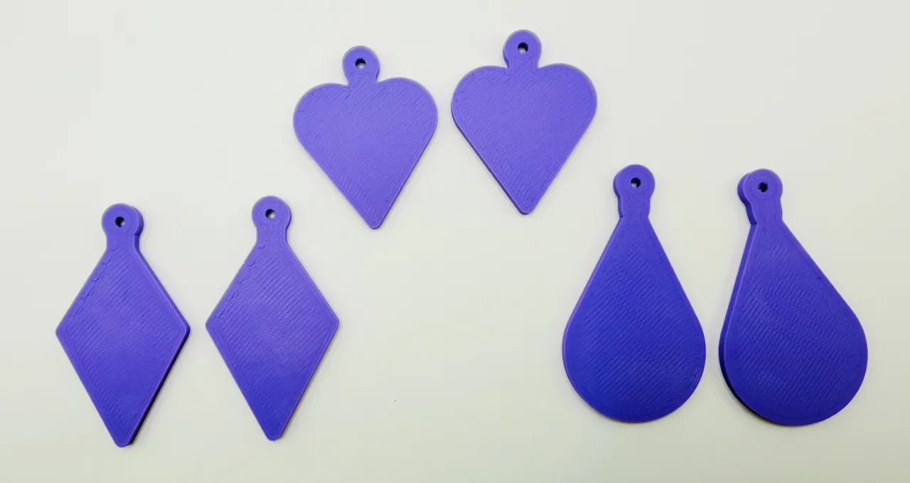 Rainbow Heart Earrings Set view 3