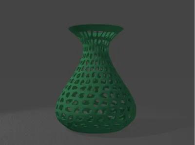 Elegant Gyroid Lattice Vase (Flexible & Rigid)