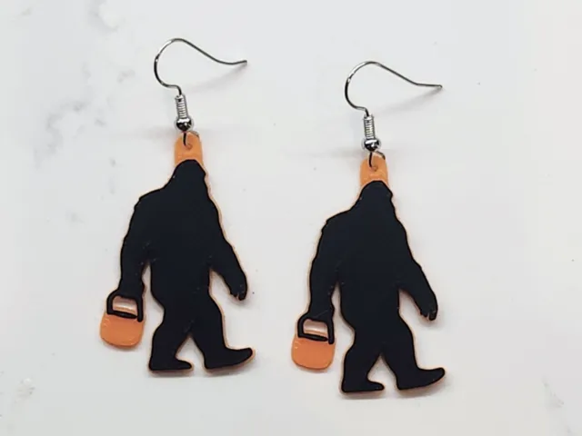 Big Foot Trick Or Treating Earrings