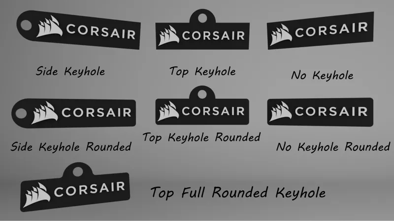 Corsair Keychains Rectangular