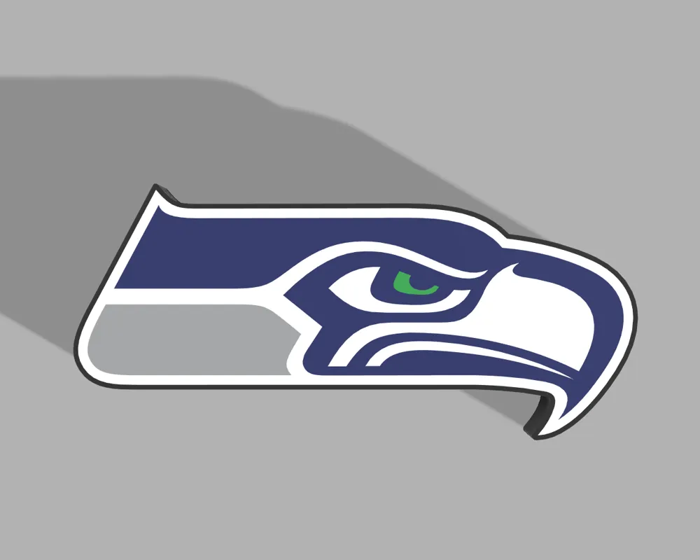 Seahawks LED Lightbox - Free 3D Print Model - MakerWorld
