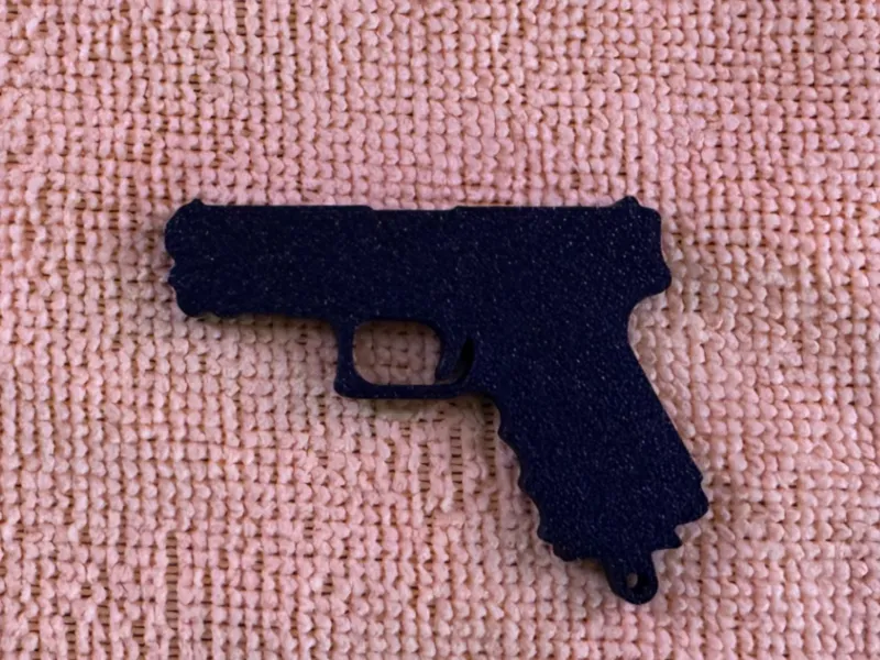 Glock Silhouette keychain