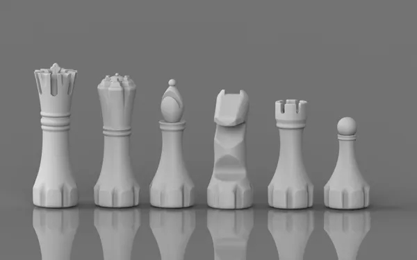 Jeu d'échecs aux lignes lisses (version mise à jour)