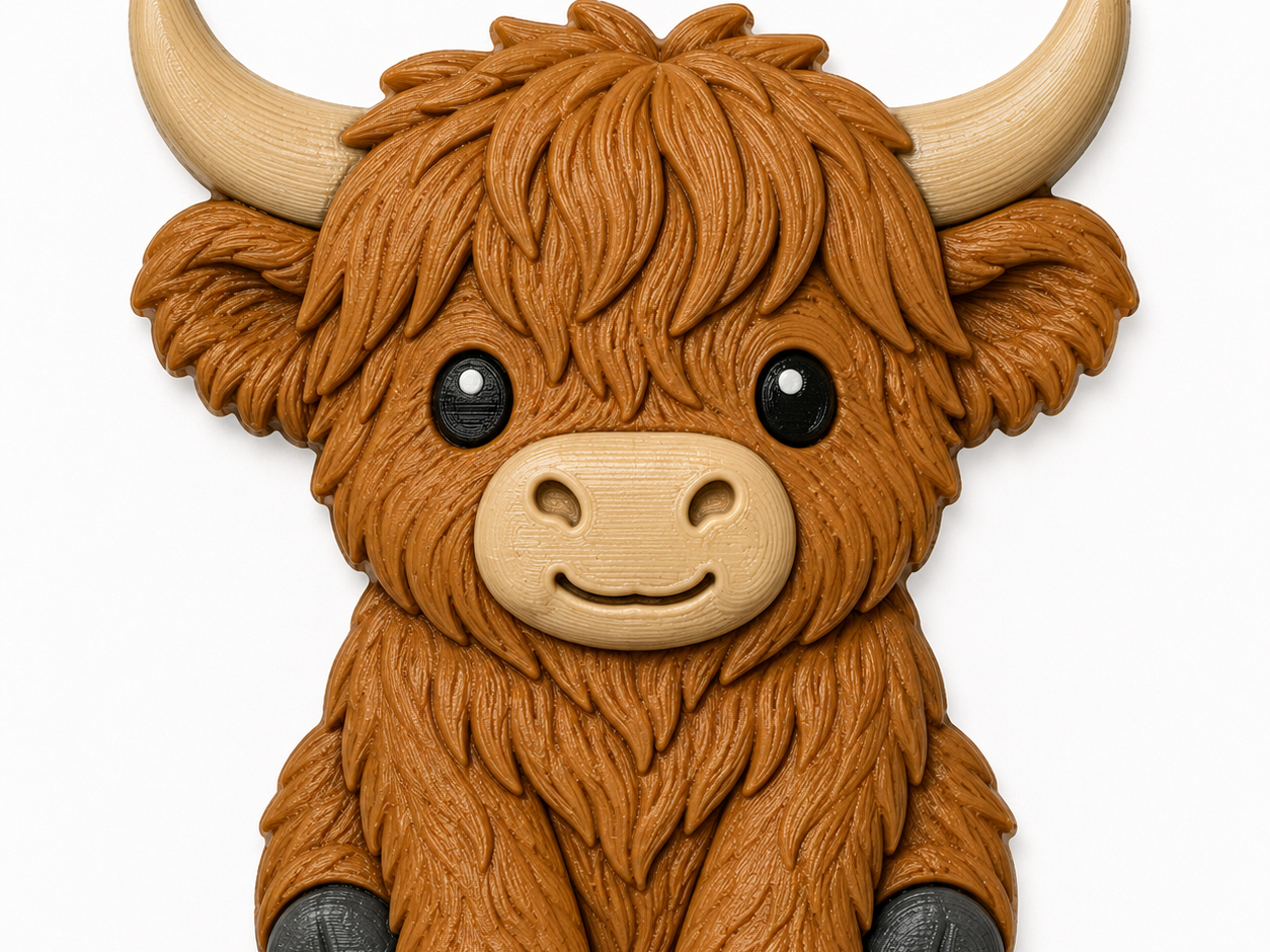 Cute Highland Cow magnet