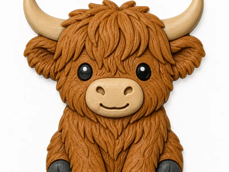 Cute Highland Cow magnet