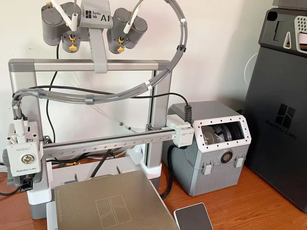 3Dプリント A1 AMS lite改造密閉乾燥ボックス封止 - 無料3Dモデル