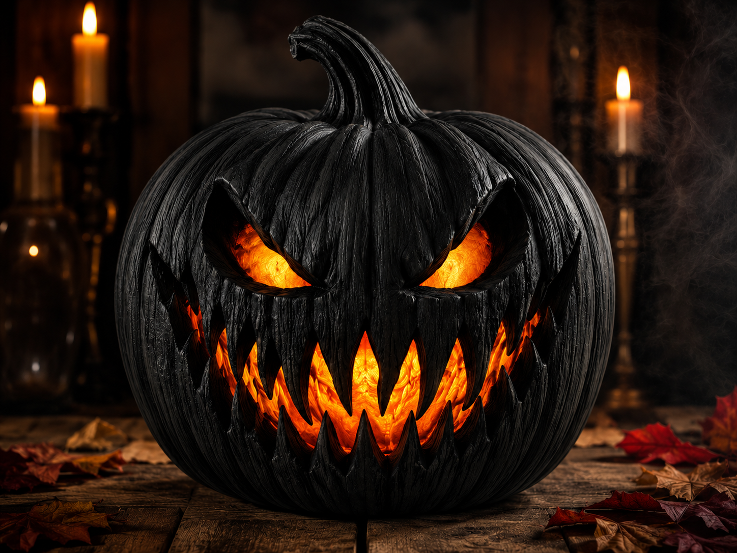 Halloween Scary Pumpkin Led Decor Tealight 3D model