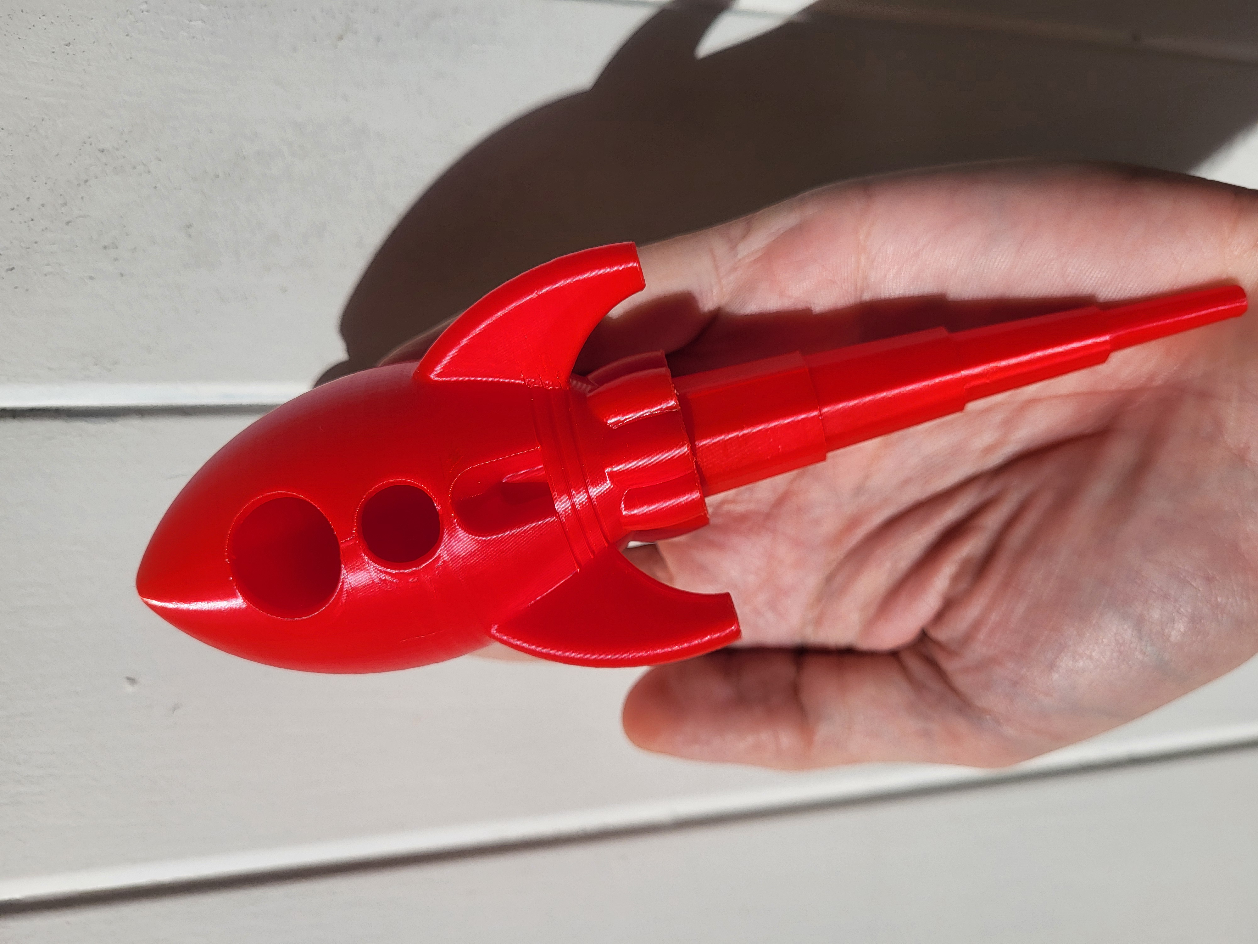 Miniatura 2 do modelo 3D Rocket with Telescopic Flame