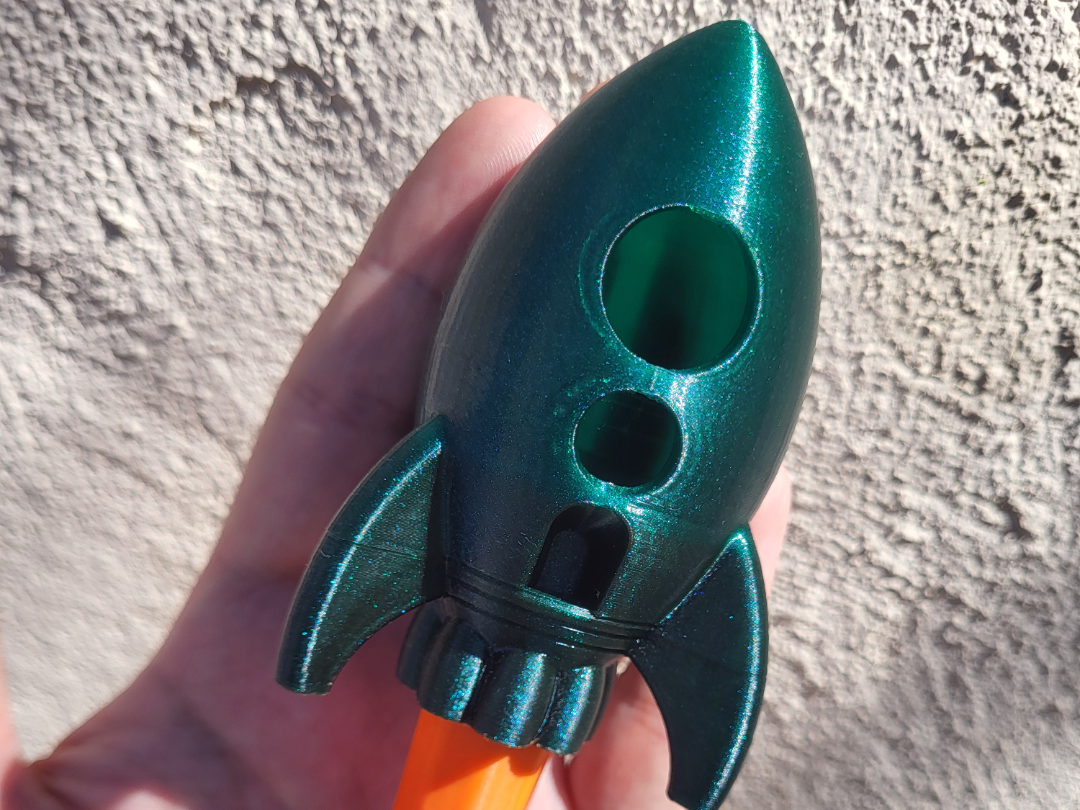 Rocket with Telescopic Flame