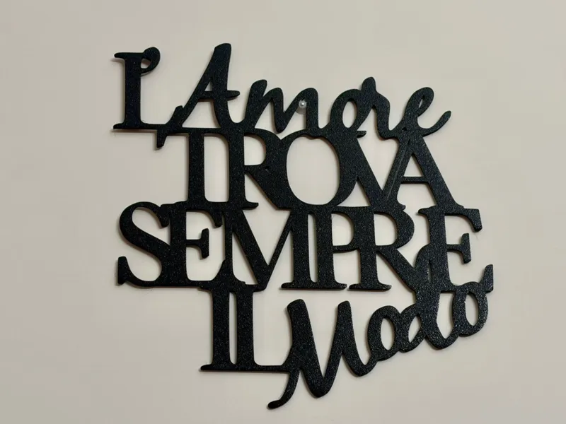 Frase amore arredo da parete casa