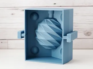 3 Part Angular Bauble Mould for Slipcasting