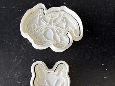 Practical Charizard cookie cutters