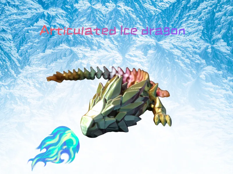 Dragon-Articulated ice dragon