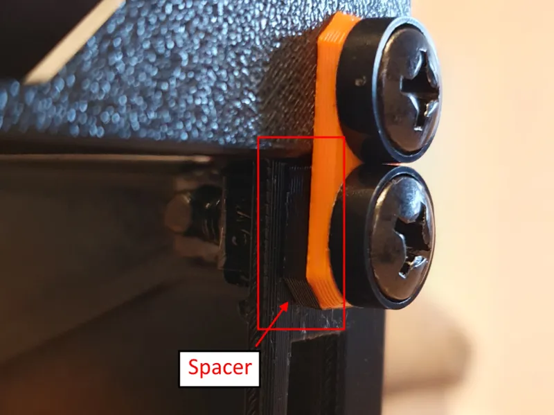 "Mod10" rack front connector spacer