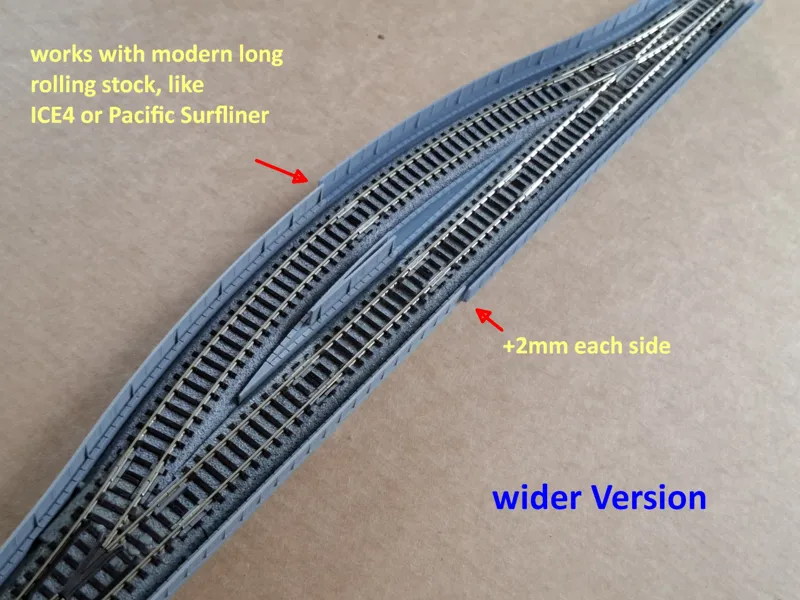 DIY-More variations for wider Viaduct for Unitrack