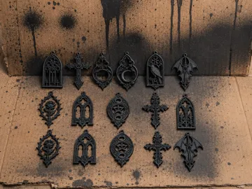 Letrero o emblema decorativo: Raccolta Orecchini Gotici 0003 — vista de referencia 2