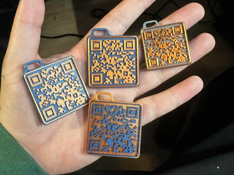 Instagram QR Code Keychain 