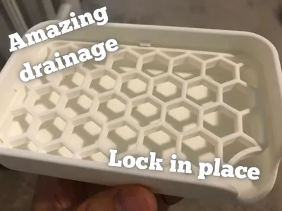 Soap holder with and without feet (Locks in place)