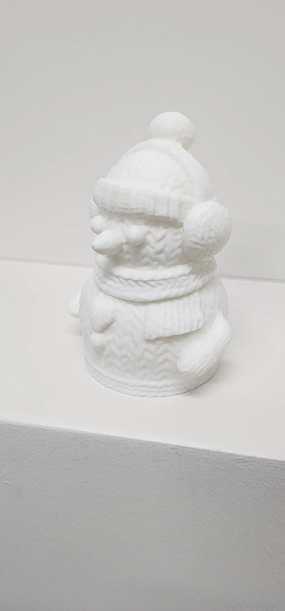 Knitted Christmas Snowman Holiday Joy 2 Plates - Free 3D Print Model ...