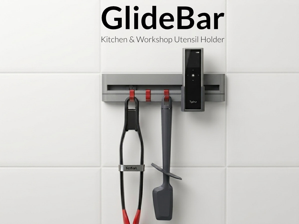 GlideBar - Kitchen & Workshop Utensil Holder