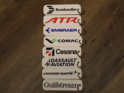 Aircraft Manufacturers Keychains