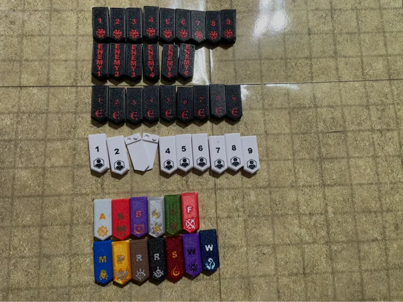 D&D Simple class/npc/enemy initiative markers