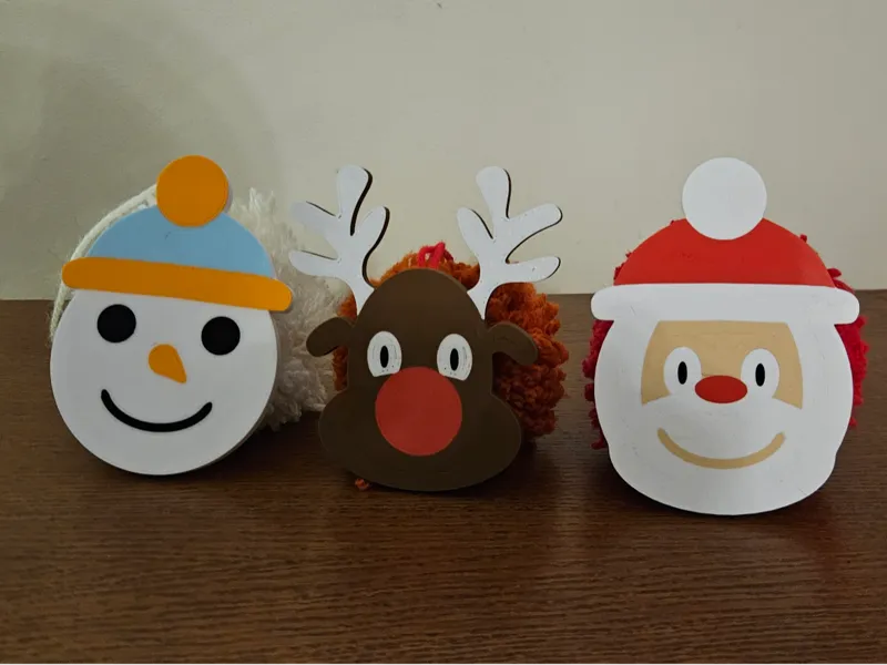 Christmas Pompom Decorations