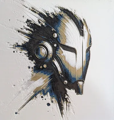 Robot Grunge Painting - HueForge
