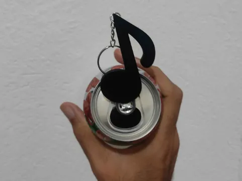 ABRIDOR DE LATA NOTA MUSICAL CHAVEIRO