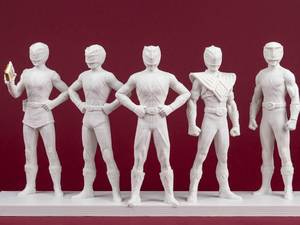 Power Rangers Team 3D Model