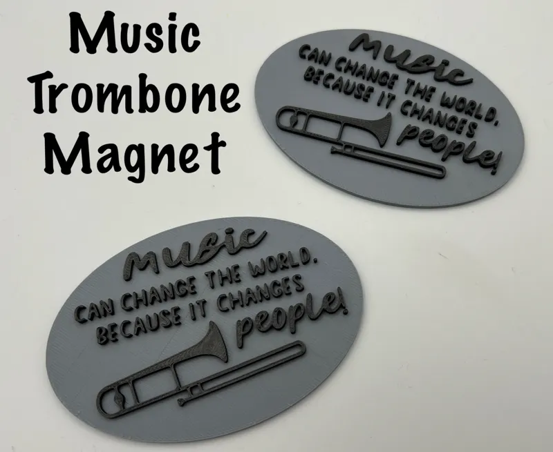 Music Trombone Magnet quote