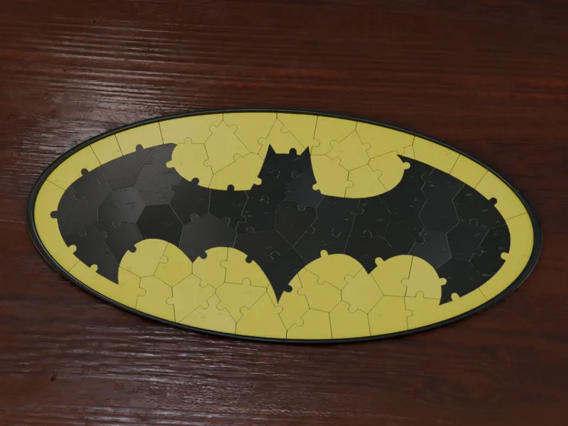 Batman logo jigsaw