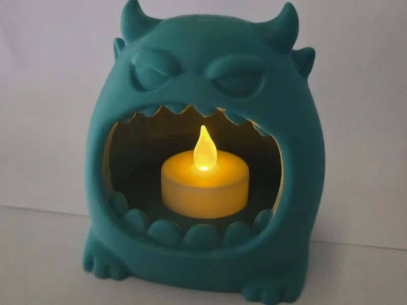 Cute Light Eater Monster Tealight Holder