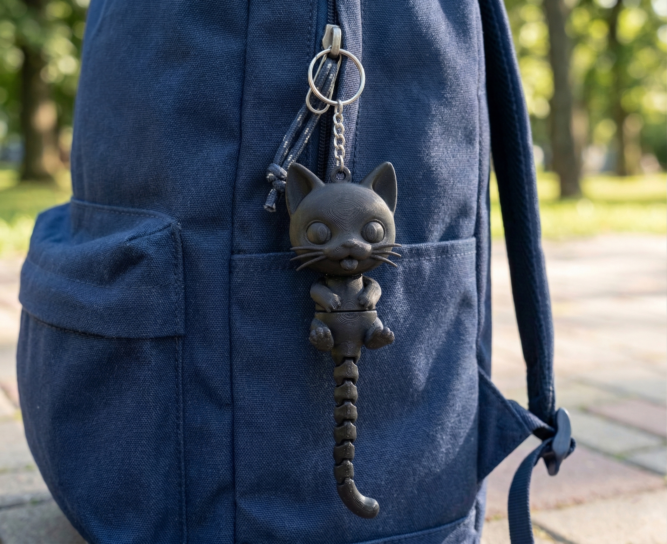 Miniatura 2 do modelo 3D Flexi Cat Keychain
