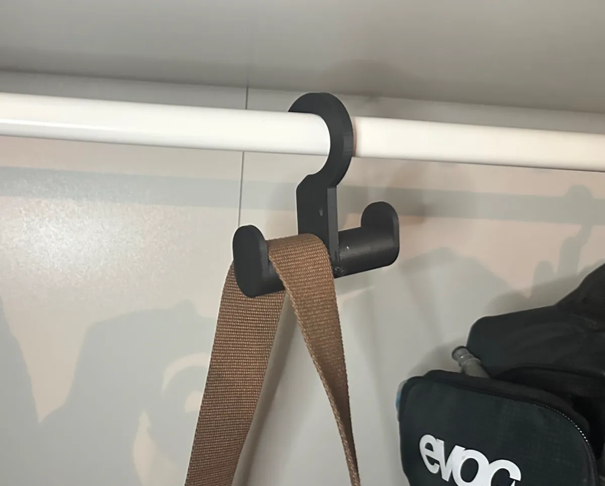 Bag/backpack hanger for laptop- and shoulder bags - Free 3D Print Model ...