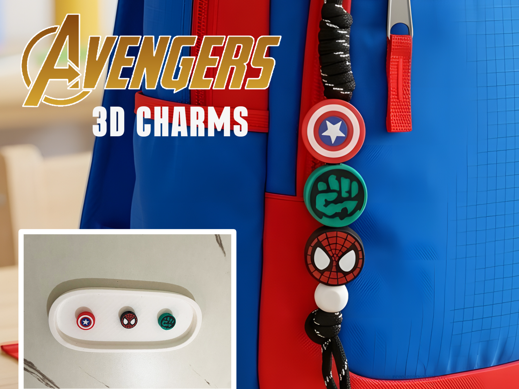 Avengers 3D Charms 3D model