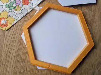 Hexagon template for sewing and crafting