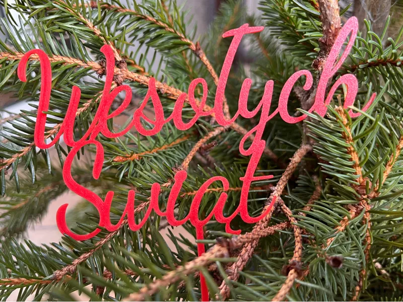 Wesołych Świąt napis