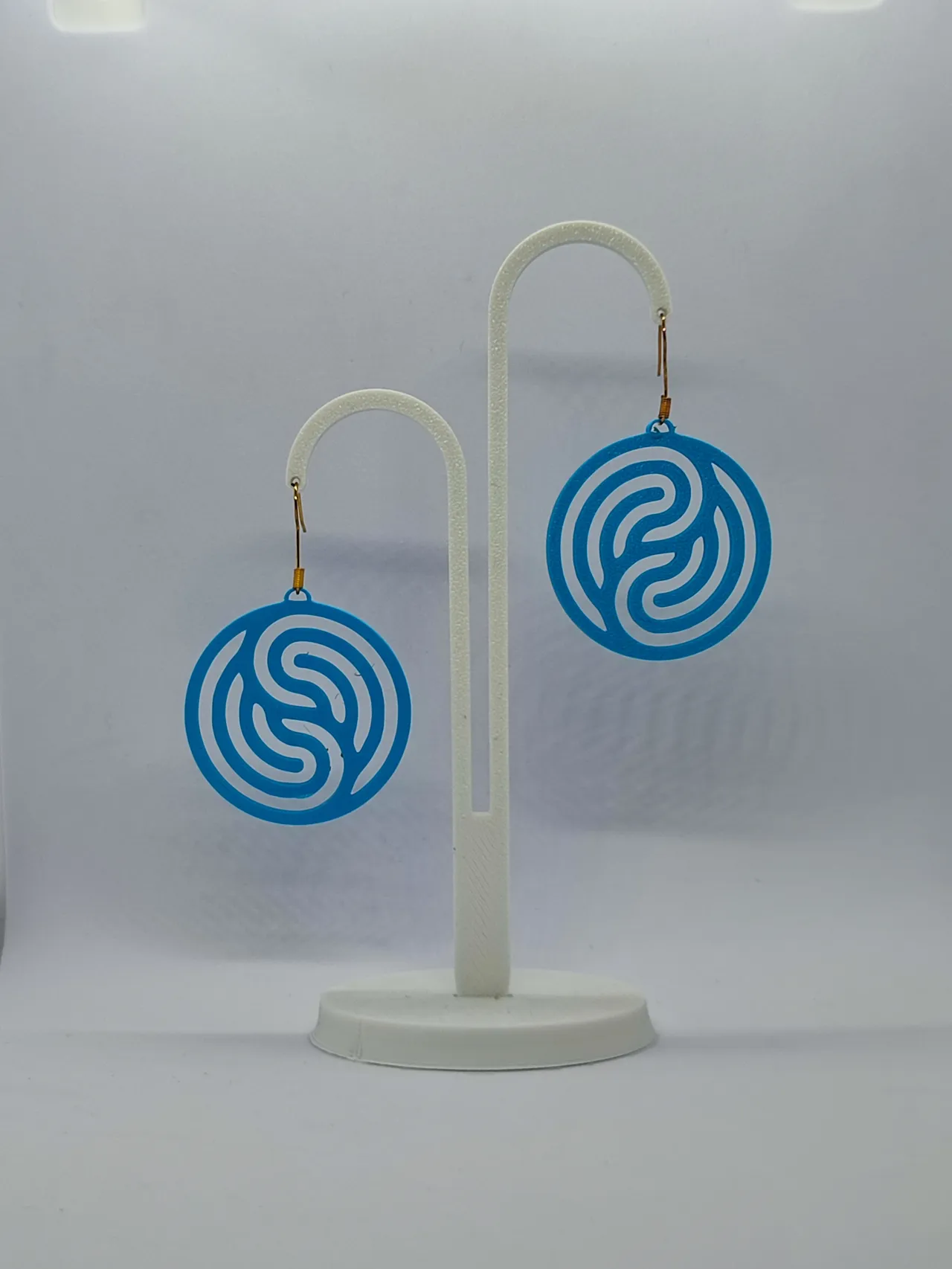 Pendientes Laberinto Azul view 2