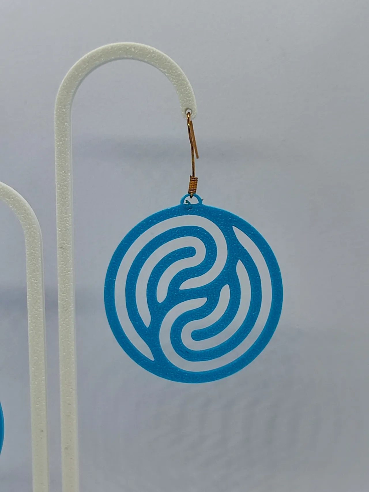 Pendientes Laberinto Azul view 4
