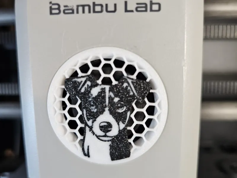 Jack Russel Toolhead Fan Cover - P1S/P1P/X1C